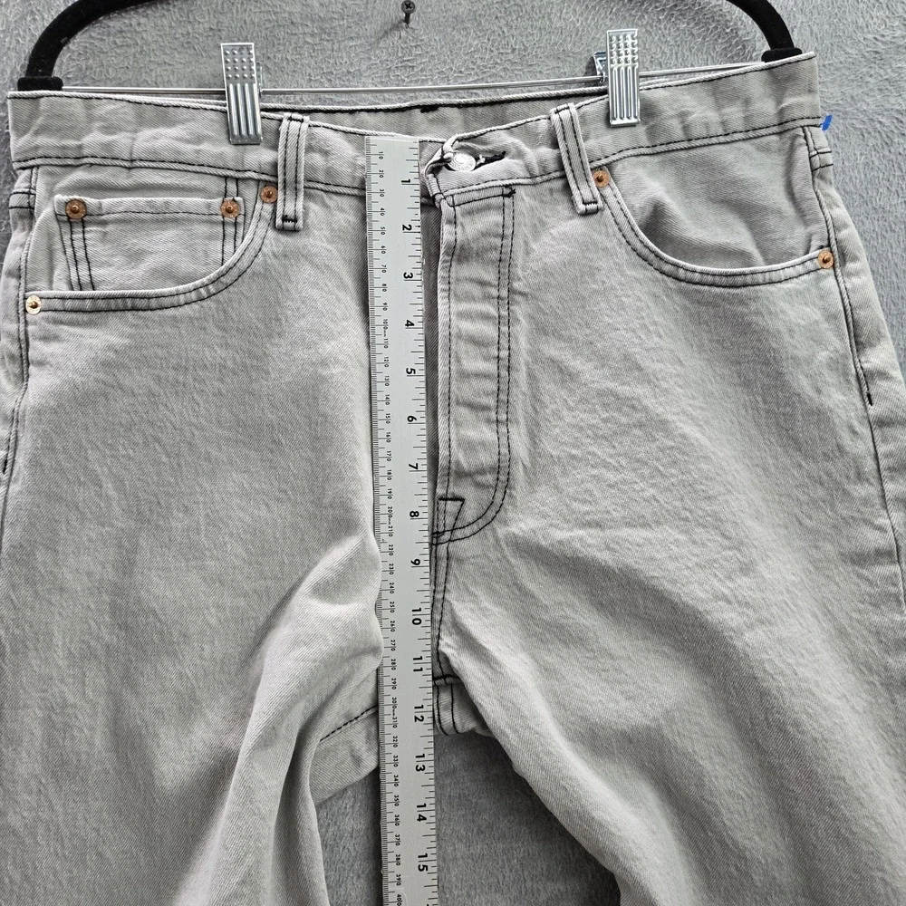 VINTAGE‎ Levi's 501 93 Men Jeans 33X32 Gray Denim Straight Leg Button 30